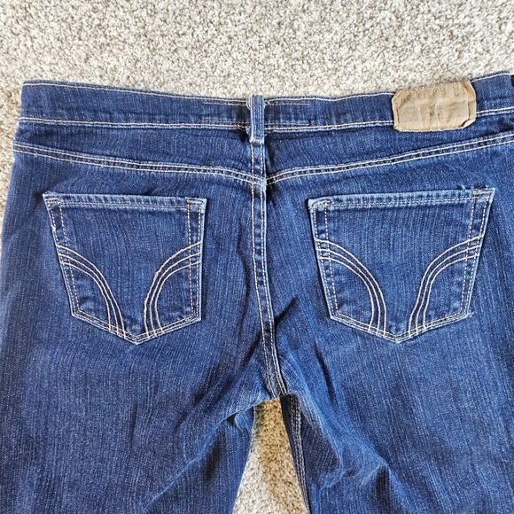 Hollister CaliforniaClassic Stretch Low-Rise Stretch 5L Womens Dark Jeans - Picture 9 of 13